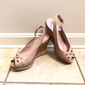 Stuart Weitzman Platform Wedge Sandals, Size 6